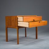 Mid-century modern no. 384 teak bedside table by Aksel Kjersgaard, Denmark, 1960s