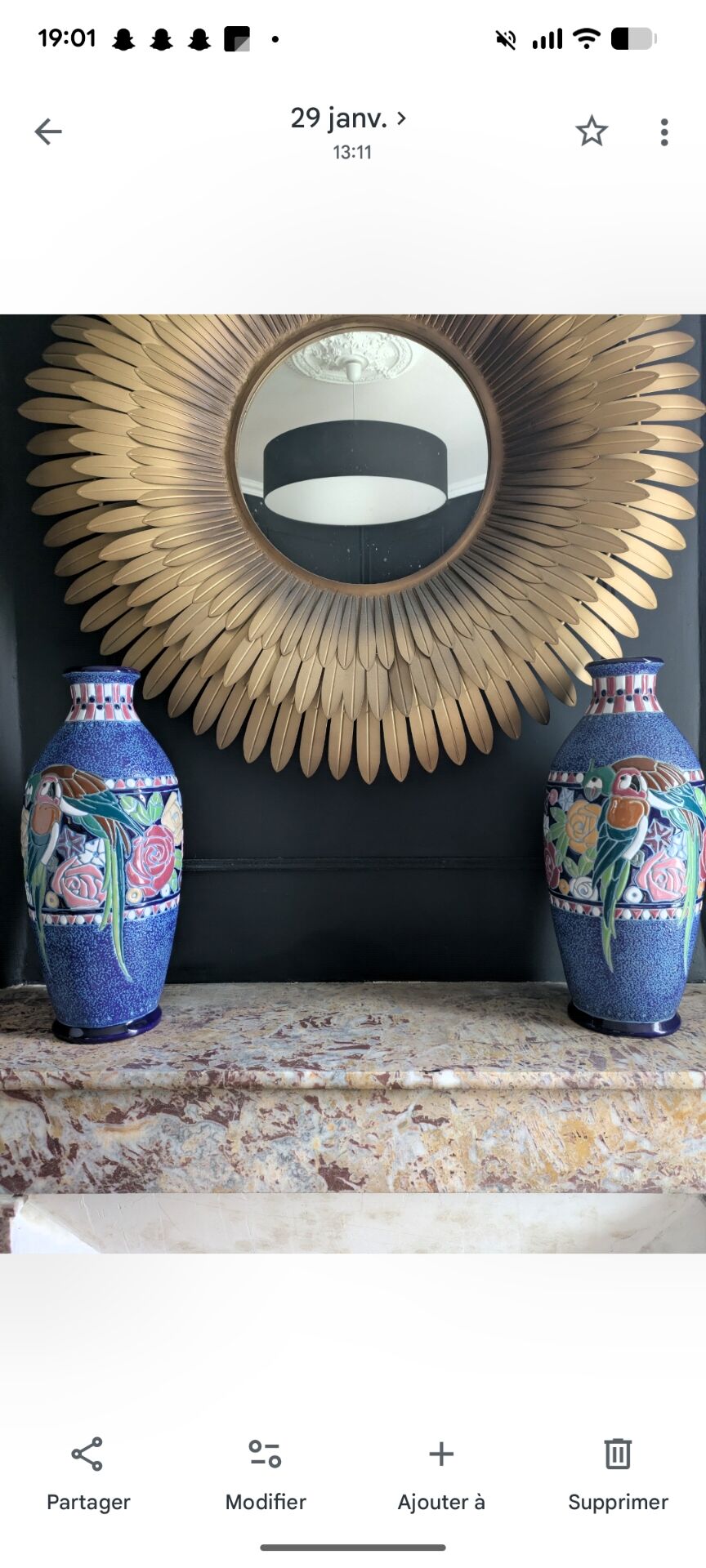 Pair of Art Deco vases