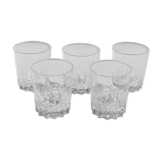 5 verres à whisky vintage