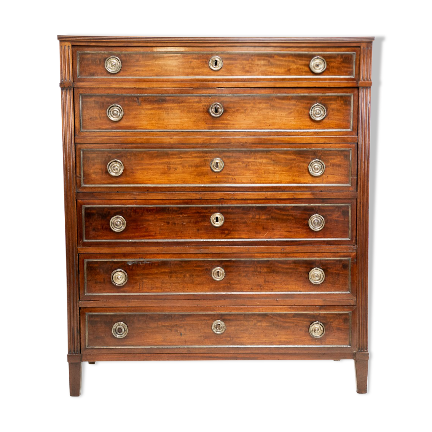 Georgian continental mahogany secretaire bureau