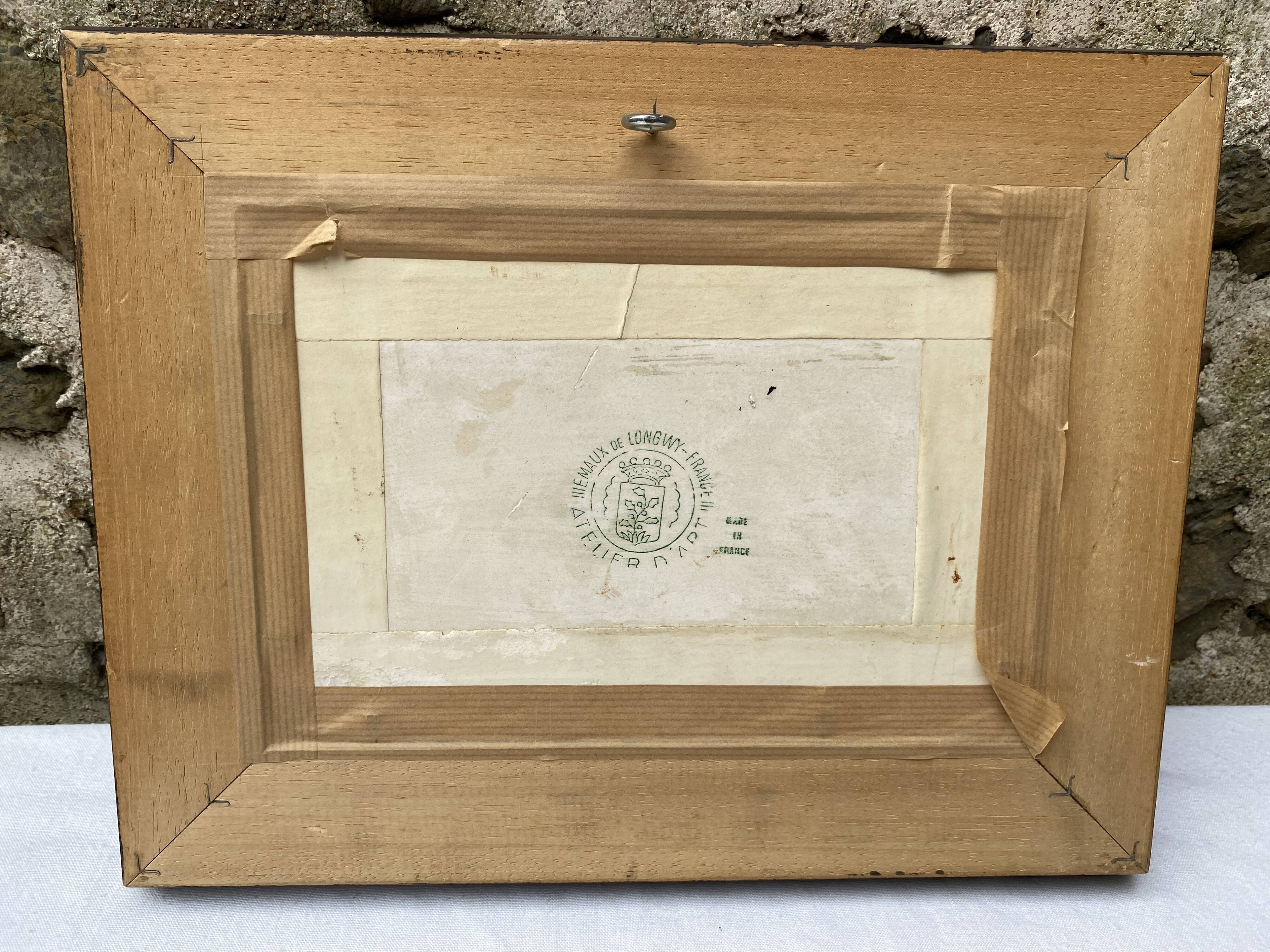 Longwy enamel painting