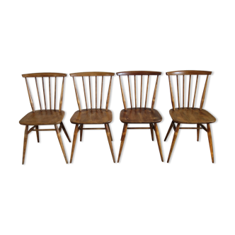 4 Bow Top lounge chairs for Ercol, 60s