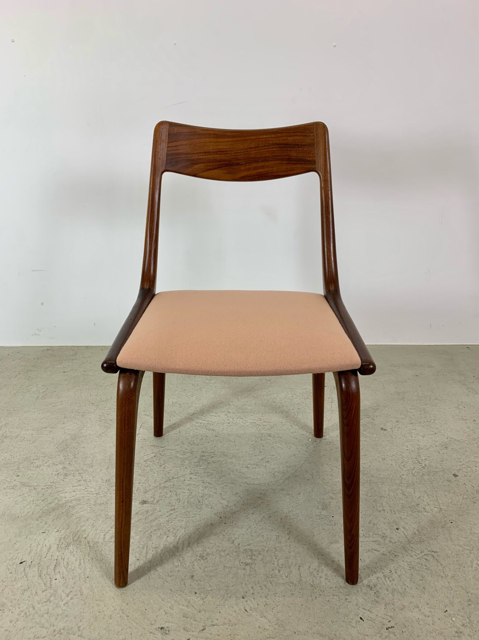 4x Alfred Christensen for Slagelse Møbelvaerk 'Boomerang' Dining Chairs