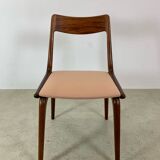 4x Alfred Christensen pour les chaises de salle à manger Slagelse Møbelvaerk 'Boomerang'