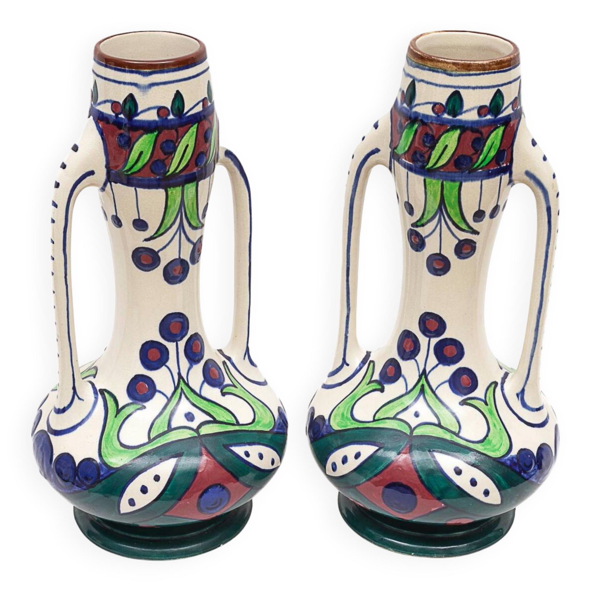 Pair of Art Nouveau vases