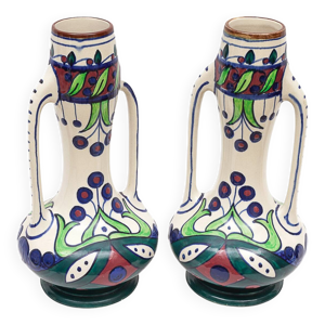 Paire de vases Art nouveau