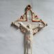 Old Faience Baptismal Font Cross Jesus Christ JHS