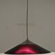 XXL black marmorite saucer suspension, Italy circa 1970.