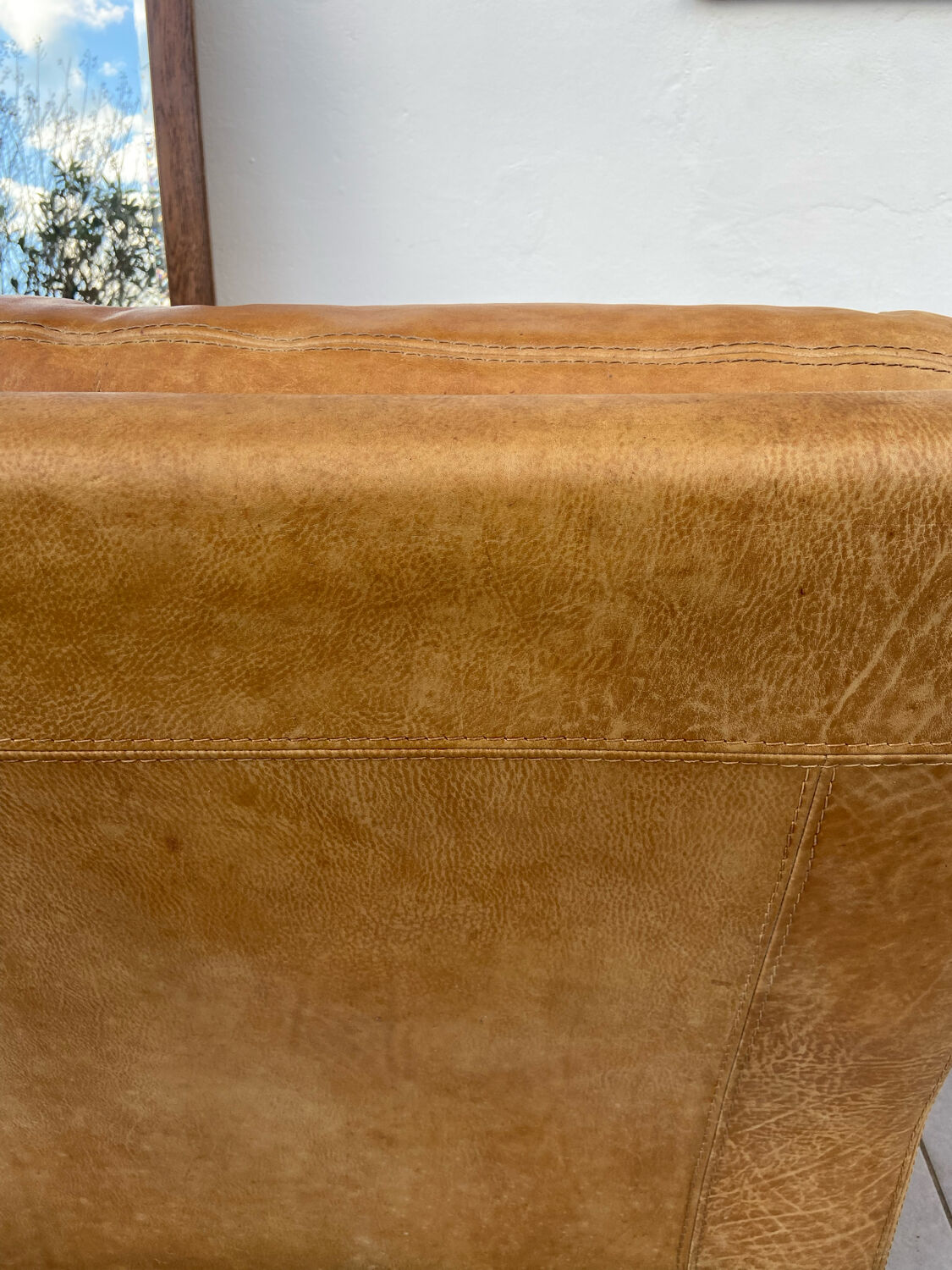 Leather armchair