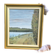French Seine River Landscape Oil Painting