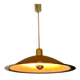 Large Danish Brass Pendant Light