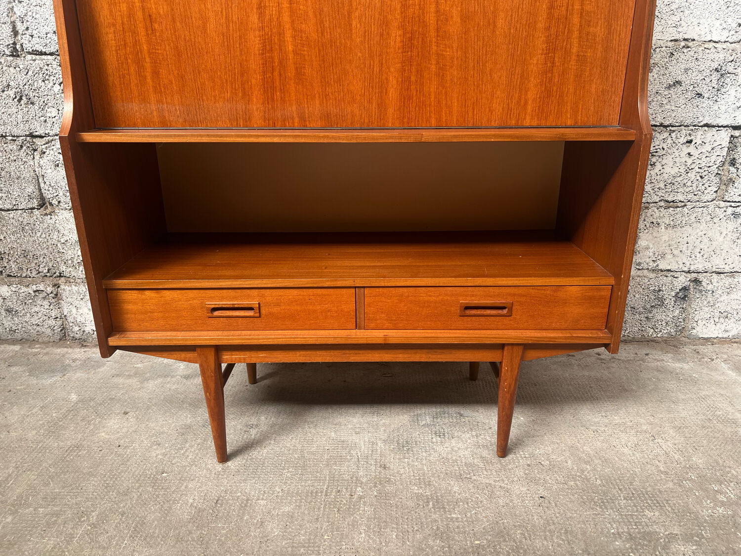 Secretary, 1960 Scandinavian high teak row