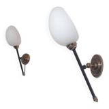 1950 Lunel articulated torchiere wall lights