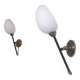 Appliques torchères articulées 1950 Lunel