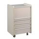 Vintage commode in aluminium and wood, Italy, 1990s.