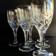 Bohemia - glasses on foot (6) - Modern mid-century - Lead crystal 24% Pbo