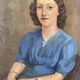 Signed portrait of a woman