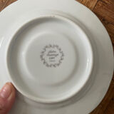 Soucoupe lierre sauvage porcelaine france