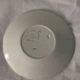 Pair of porcelain cups and cups Béarn HBCM Montereau