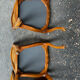 Set of 6 chairs in Louis XV style - carved wood and caning