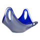 Glass art Coquille bowl by Paul Kedelv for Flygsfors
