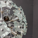 Mid-century glass sputnik chandelier, 1970s