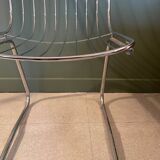 Chromed metal chair,
