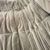 Vintage 2 and 3 seater green velvet togo set