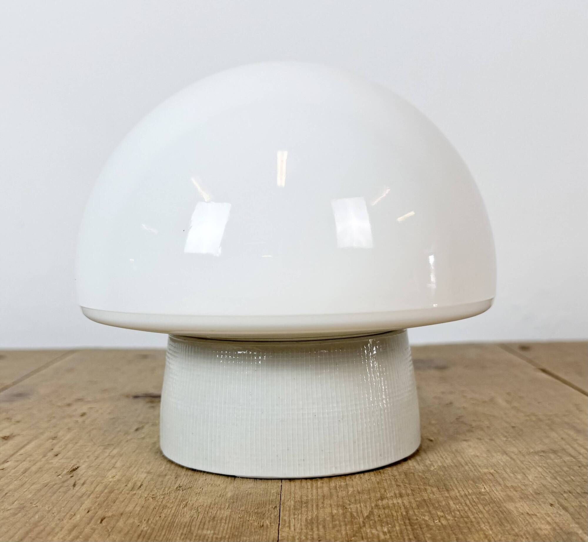 Vintage White Porcelain Ceiling Light, 1970s