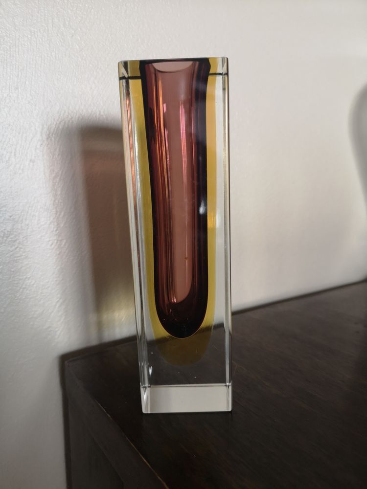 Sommerso Murano soliflora vase, 1960