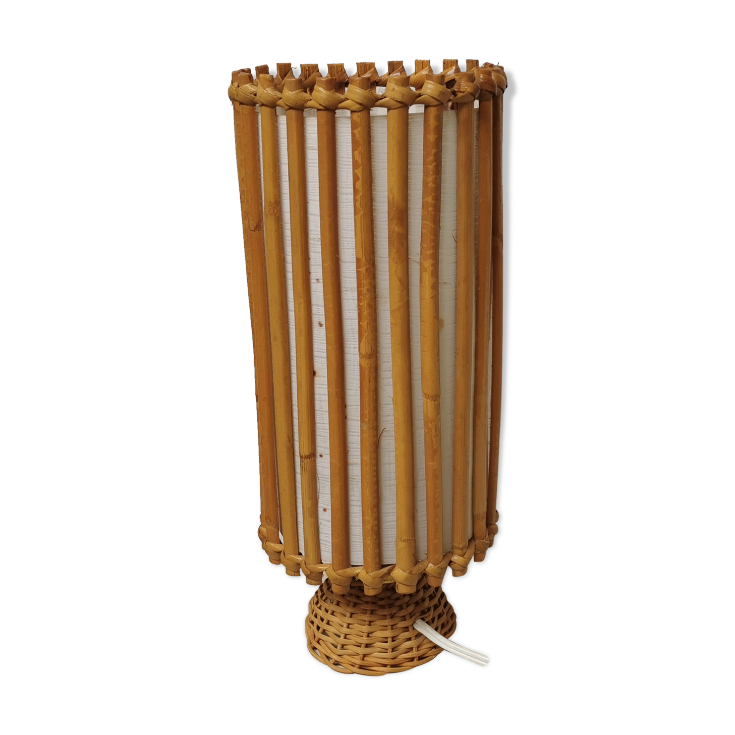 Vintage rattan lamp