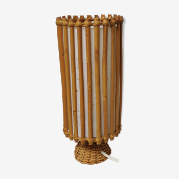 Vintage rattan lamp