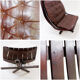 Vintage swivel armchair 1970 by Hans Brattrud for Hove Möbler