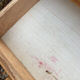 Vintage rattan magazine rack table