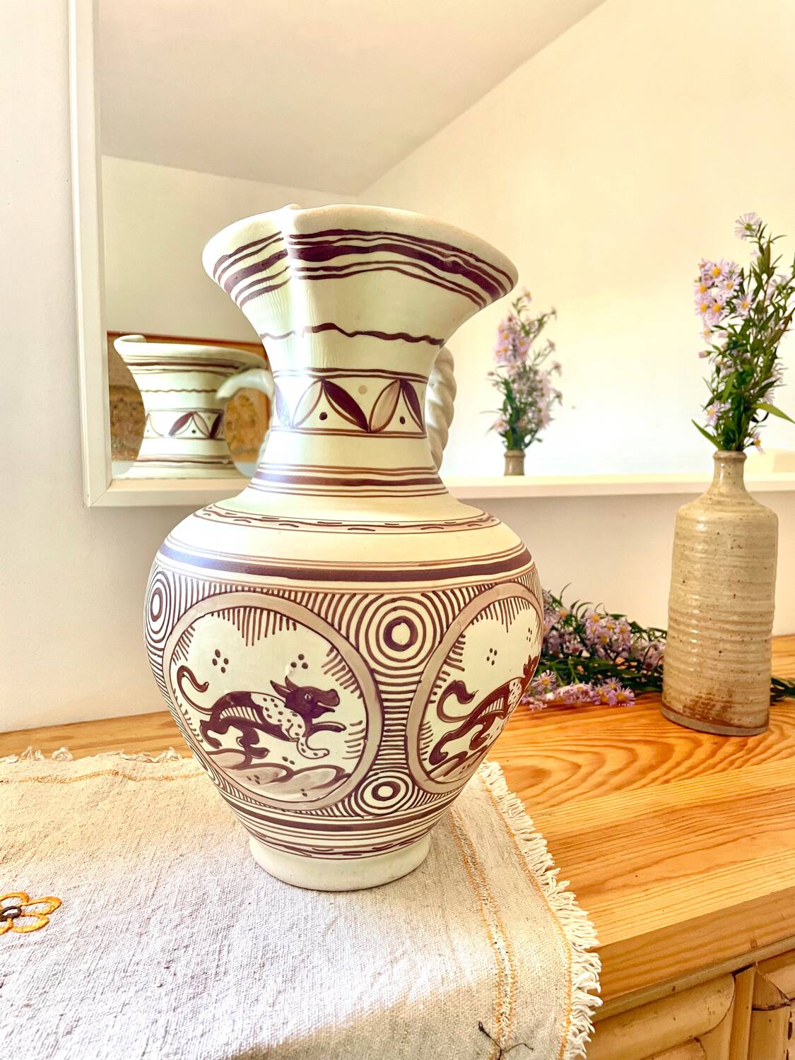 Vase amphore Talavera de la Reina