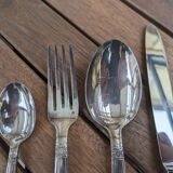Silver plated cutlery set 84g Noel Collet hallmark
