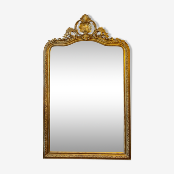 Miroir doré, de style Napoléon III