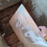 Grande malle en bois bombée