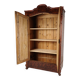 19th Century Pine Linen Cupboard / Wardrobe with Flame Veneer