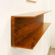 Mid-Century Modern Teak wall-mounted shelf by Walter Wirz for Wilhelm Renz, 150cm, 1960s