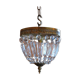 Lustre pampilles corbeille