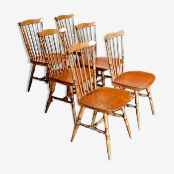 Set de 6 chaises bistrot Baumann