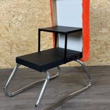 1960s 1970s Ottoman Footstool with Ladder Space Age Orange