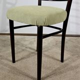 Suite of 4 Scandinavian Chairs in Stained Wood – 1960