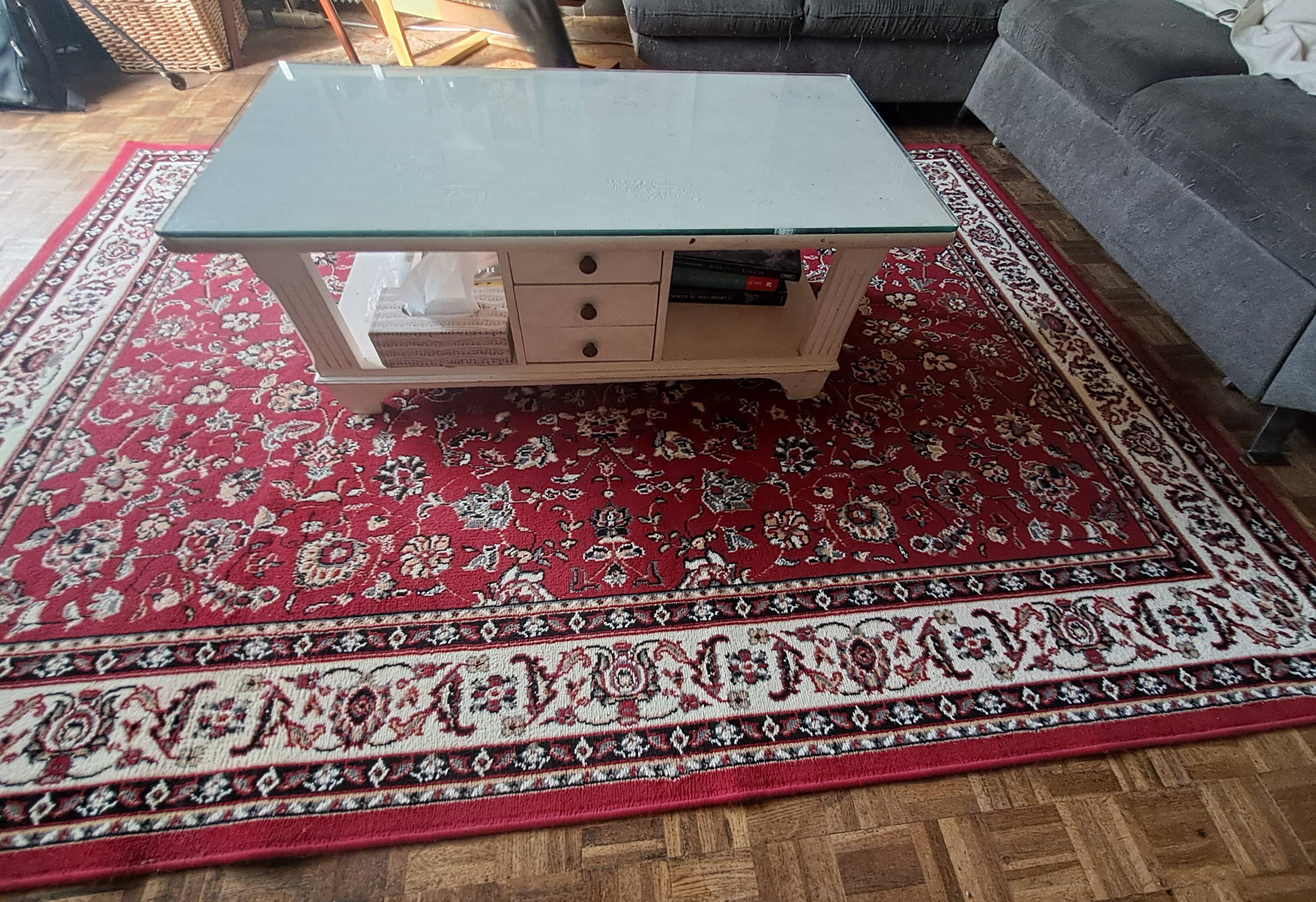 Rug Machine made rectangular Belgium 1990