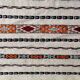 Moroccan ethnic white kilim carpet 70x150 cm