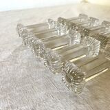 Antique glass knife holder