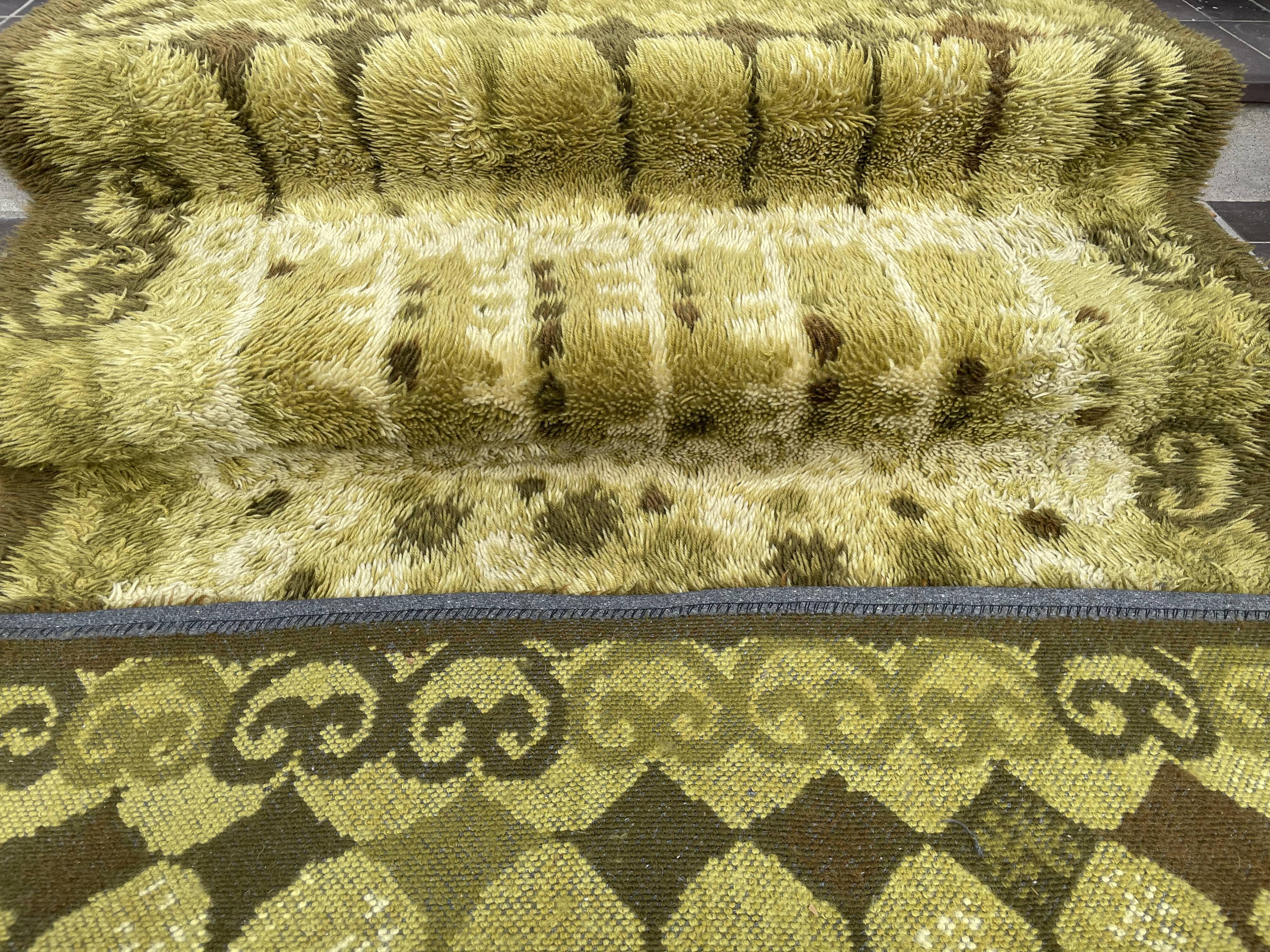 Scandinavian 1960’s Rya Rug 204x138cm