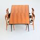 Alfred Hendrickx T4 dining table in beech Belform Belgium 1958