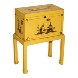 Antique Japanese commode hand-painted and lacquered.
